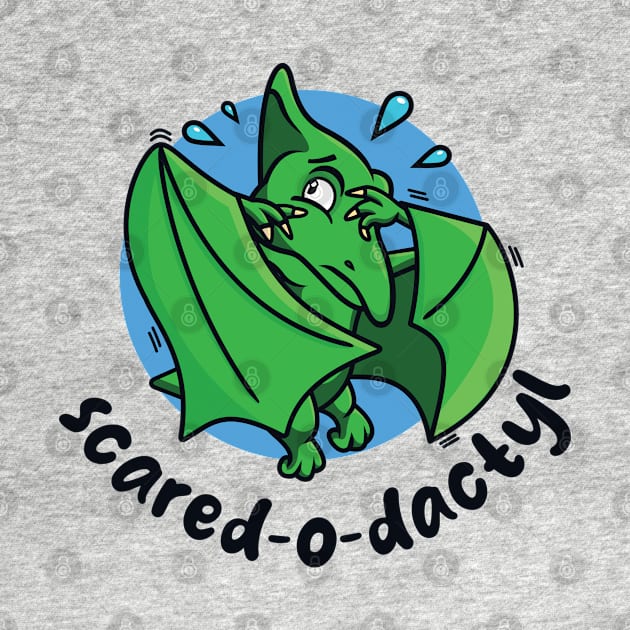 Scared-o-dactyl (on light colors) by Messy Nessie